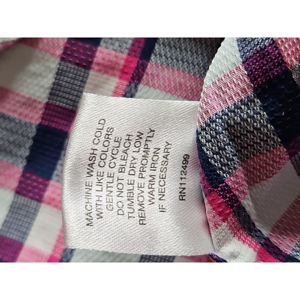 TAILORBYRD 1930 Collection RED WHITE‎ BLUE Plaid Gingham Long Sleeve Shirt Large - Picture 11 of 11